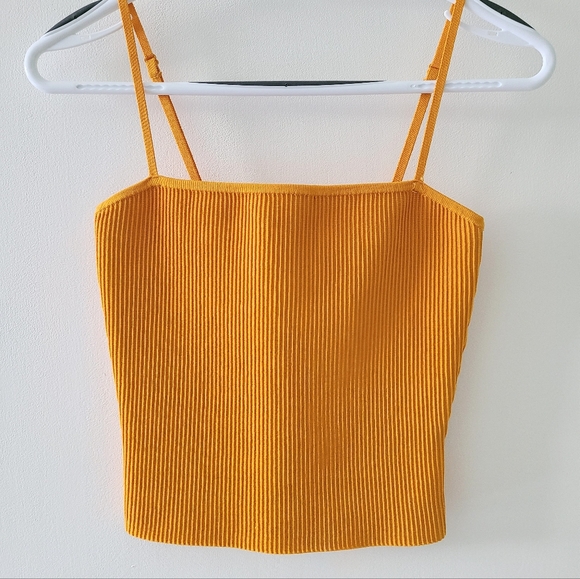 Babaton Tops - Aritzia Babaton Sculpt Knit Cami in Orange